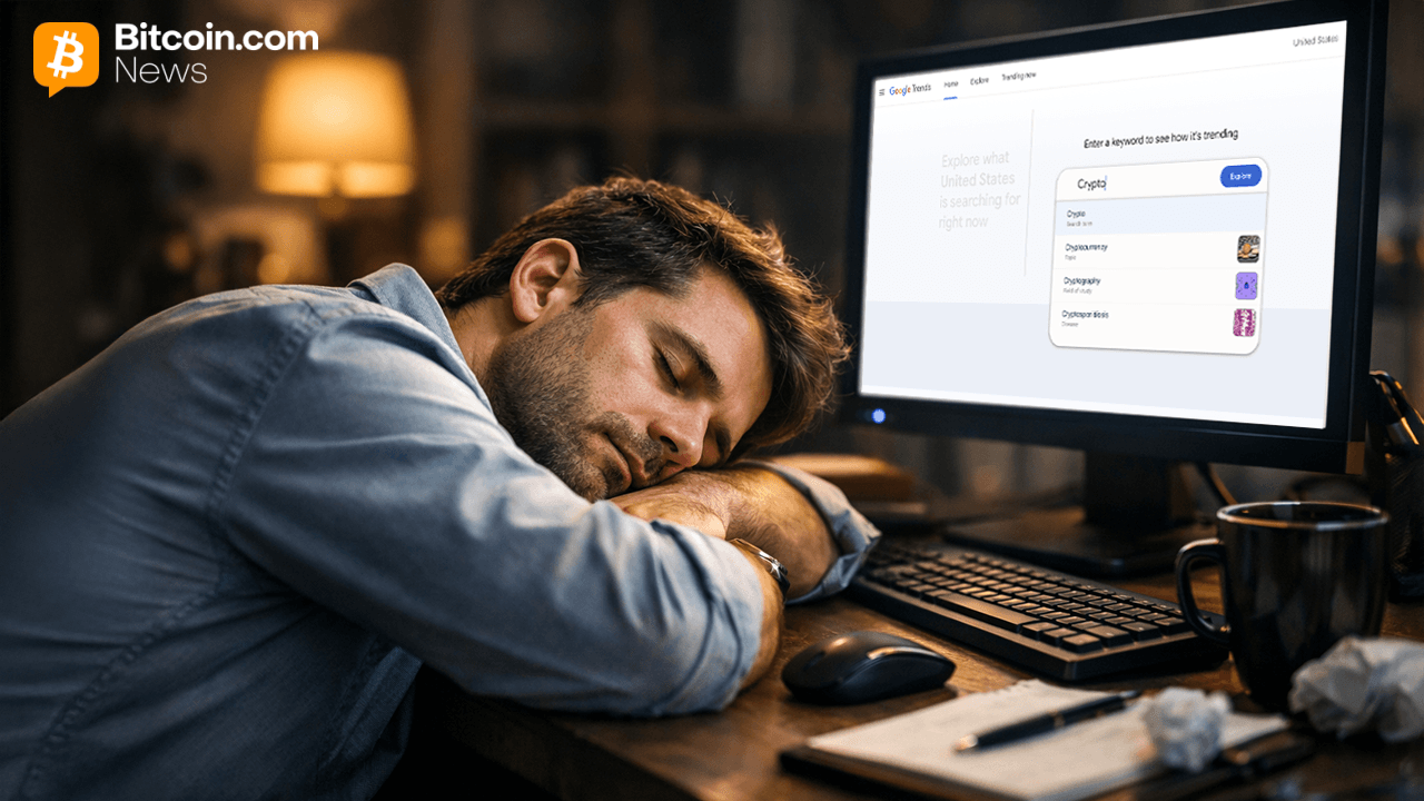 Google Trends Data Shows Crypto Interest Slumps as Market Pulls Back