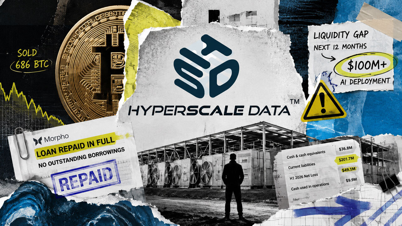 Bitcoin treasury Hyperscale sells 686 BTC to clear loans but says cash won’t cover next 12 months