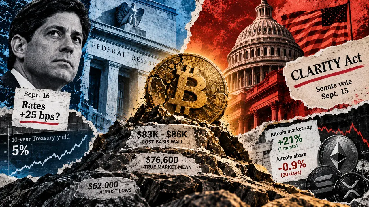 Bitcoin faces Fed and CLARITY tests ahead of Q4